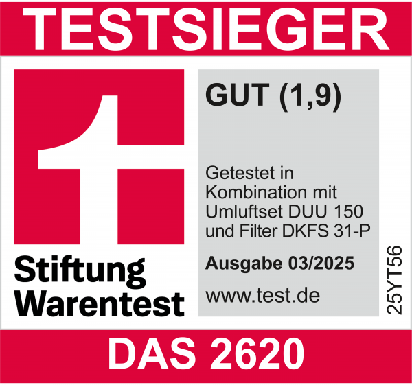 Miele - DAS 2620 Edelstahl  Dunstabzugshauben