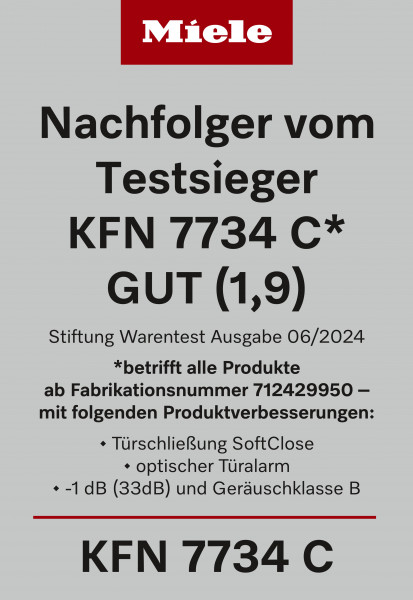 Miele - KFN 7734 C  Kühl- und Gefriergeräte