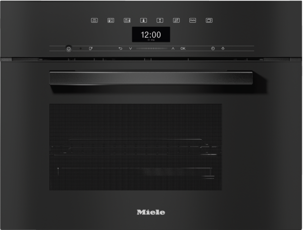 Miele - DG 7440 Obsidianschwarz  Dampfgarer und Dampfbacköfen