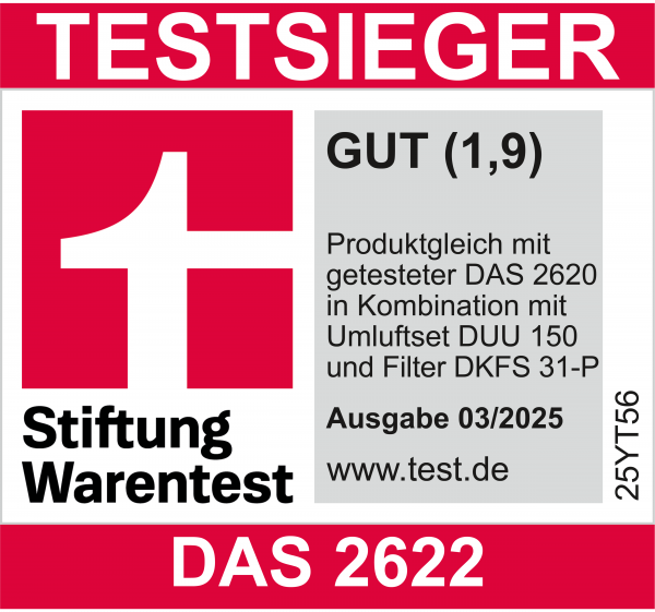 Miele - DAS 2622 Living Edelstahl  Dunstabzugshauben