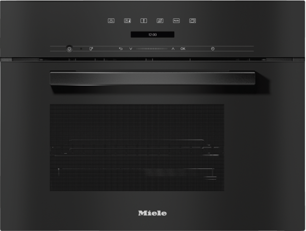 Miele - DG 7240 Obsidianschwarz  Dampfgarer und Dampfbacköfen